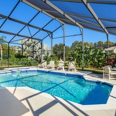 Mickeys Palm Private Garden Views Huge Pool Hot Tub Cinema BBQ